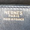 Borsa Hermès Cadenas in pelle box blu marino - Detail D3 thumbnail