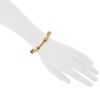 Half-articulated Vintage 1950's bracelet in yellow gold and diamonds - Detail D1 thumbnail