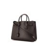 Saint Laurent Sac de jour small model handbag in grey leather - 00pp thumbnail