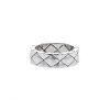 Chanel Matelassé medium model ring in white gold - 00pp thumbnail