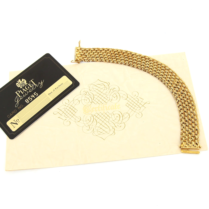 Flexible Piaget 1990's bracelet in yellow gold - Detail D2