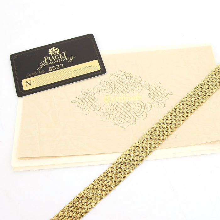 Flexible Piaget 1990's necklace in yellow gold - Detail D2