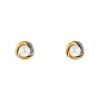 Cartier Trinity earrings in 3 golds and pearls - 00pp thumbnail