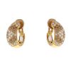 Paire de boucles d'oreilles Cartier Sauvage en or jaune,  diamants et diamants brun - 00pp thumbnail
