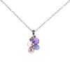 Chanel Mademoiselle necklace in white gold,  pearl and amethyst, in quartz and in chalcedony - 00pp thumbnail