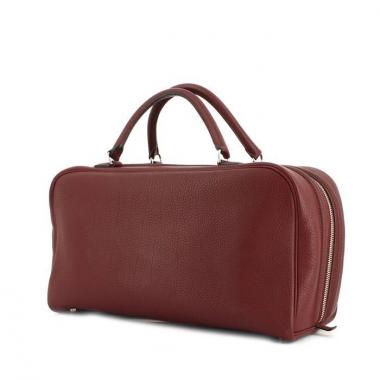 Sac à main Hermes en cuir togo bordeaux