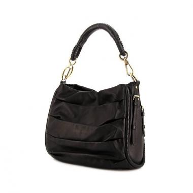 Bolso de mano Dior Libertine en cuero negro