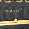 Chanel Vintage handbag in black and yellow bicolor jersey - Detail D4 thumbnail