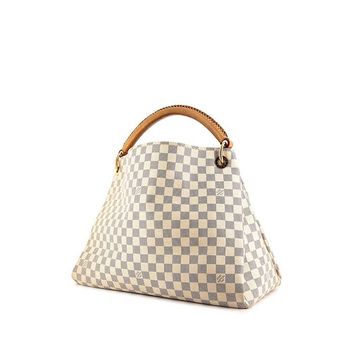 Auténtico bolso de bolsa de accesorios a cuadros Louis Vuitton
