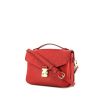 Bolso bandolera Louis Vuitton Metis en cuero monogram huella rojo y cuero granulado rojo - 00pp thumbnail
