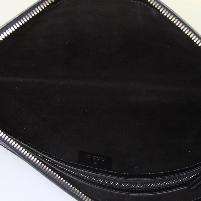 Borsa a tracolla Gucci in tela monogram marrone con motivo - Detail D2