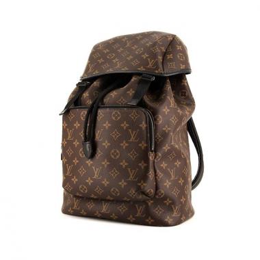 Zaino Louis Vuitton Zack in tela monogram marrone e pelle nera
