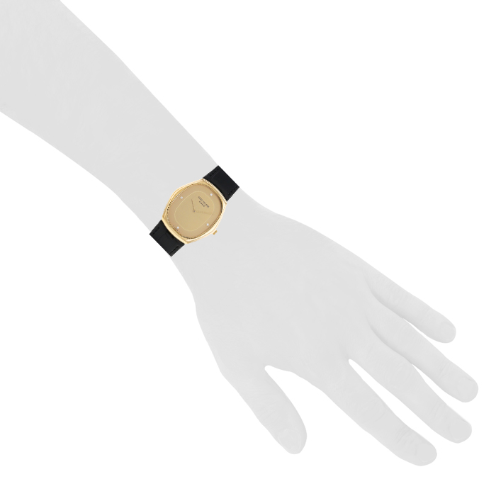 Reloj Patek Philippe Ellipse de oro amarillo Ref :  3858 Circa  1970 - Detail D1