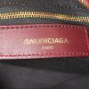 Balenciaga Mini City  shoulder bag in burgundy burnished style leather - Detail D4 thumbnail