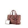 Bottega Veneta shoulder bag in pink intrecciato leather - 00pp thumbnail