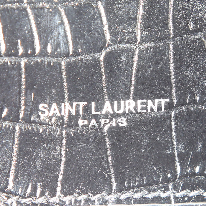 Saint Laurent Kate shoulder bag in black leather - Detail D3