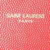 Pochette Saint Laurent Cassandre en cuir grainé rouge - Detail D3 thumbnail