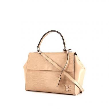 Bolso de mano Louis Vuitton Cluny modelo mediano en cuero Epi beige