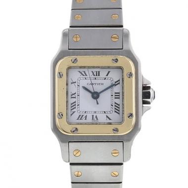 Cartier Santos watch in gold and stainless steel Circa  1990