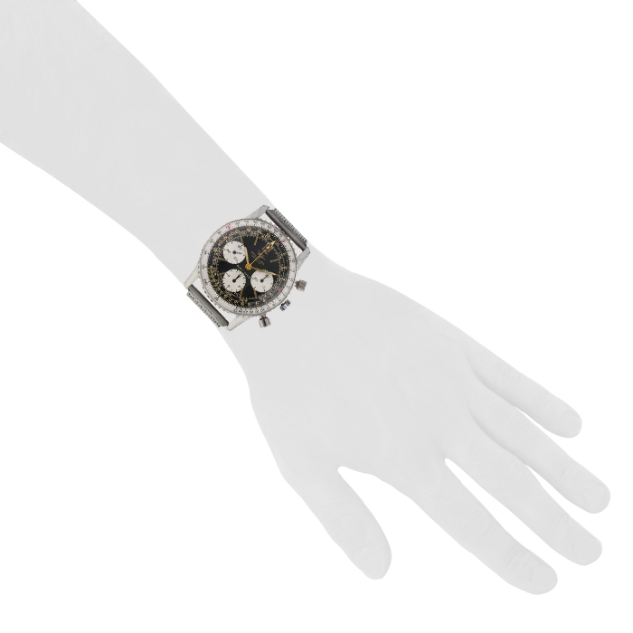 Montre Breitling Navitimer en acier Ref :  806 Vers  1970 - Detail D1