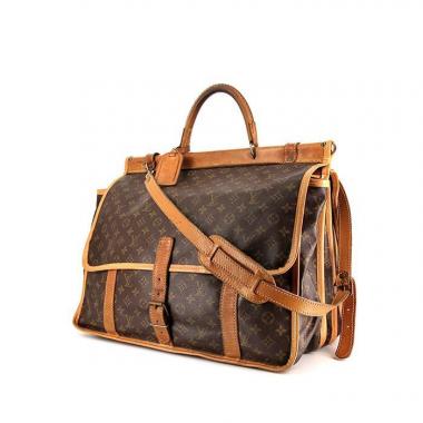 Bolso Louis Vuitton Sac de chasse modelo pequeño en lona Monogram y cuero natural