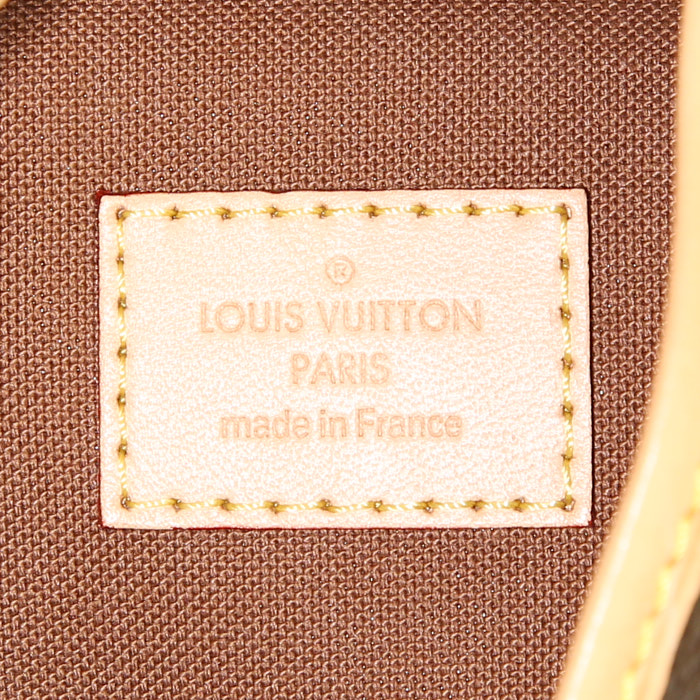 Zaino Louis Vuitton Bosphore in tela monogram marrone e pelle naturale - Detail D6