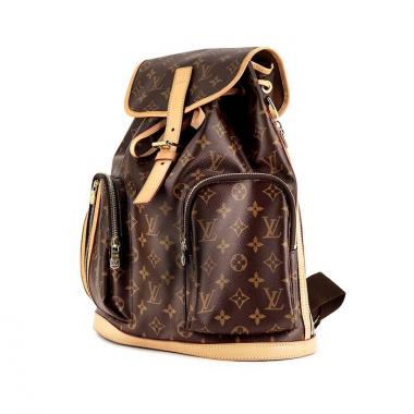 Zaino Louis Vuitton Bosphore in tela monogram marrone e pelle naturale