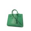 Bolso de mano Saint Laurent Sac de jour modelo pequeño en cuero verde - 00pp thumbnail