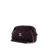 Chanel Petit Shopping handbag in purple quilted jersey - 00pp thumbnail