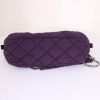 Chanel Petit Shopping handbag in purple quilted jersey - Detail D4 thumbnail