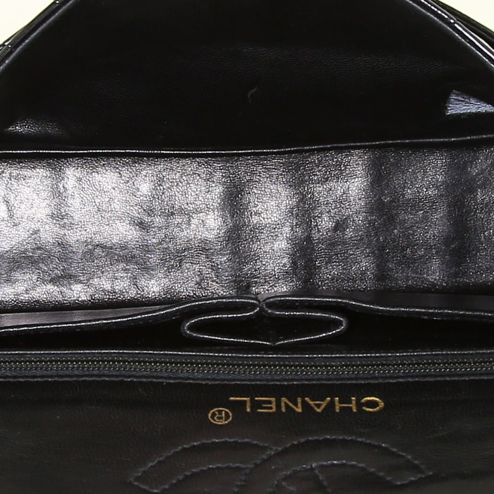 Borsa Chanel Timeless in coccodrillo nero - Detail D3