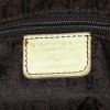 Dior Gaucho bag worn on the shoulder or carried in the hand in beige leather and brown piping - Detail D3 thumbnail