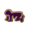 Broche-pendentif époque années 80 Keith Haring Bébé en PVD doré,  PVD violet et PVD jaune - 360 Front thumbnail