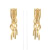 Pablo Reinoso Spaghetti earrings in vermeil - 360 thumbnail