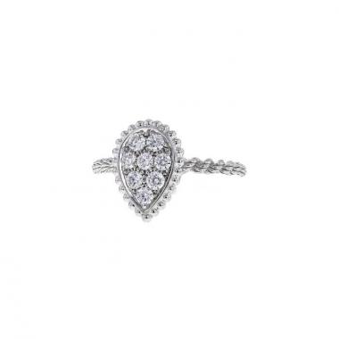 Bague Boucheron Serpent Bohème moyen modèle en or blanc et diamants