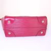 Bolso de mano Louis Vuitton en cuero Epi rosa y cuero rosa - Detail D5 thumbnail