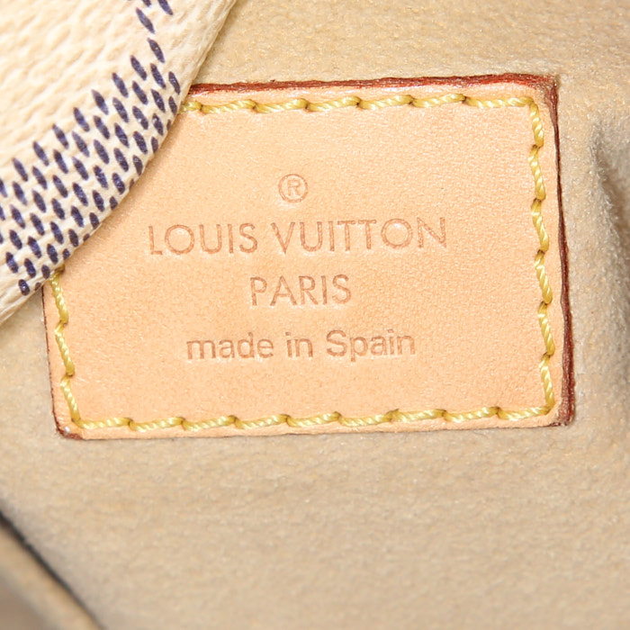 Louis Vuitton Artsy handbag in azur damier canvas and natural leather - Detail D3