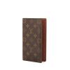 Portafogli Louis Vuitton in tela monogram marrone e pelle marrone - 00pp thumbnail