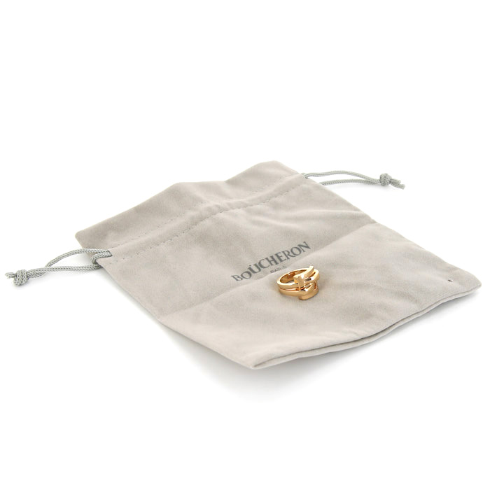Boucheron Déchainé ring in pink gold - Detail D2