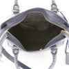 Balenciaga Velo shoulder bag in navy blue leather - Detail D3 thumbnail