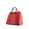 Hermes Bolide 45 cm travel bag in red and black Fjord leather - 00pp thumbnail