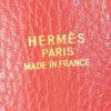 Bolsa de viaje Hermes Bolide 45 cm en cuero Fjord rojo y negro - Detail D3 thumbnail