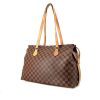 Louis Vuitton Chelsea handbag in ebene damier canvas and natural leather - 00pp thumbnail