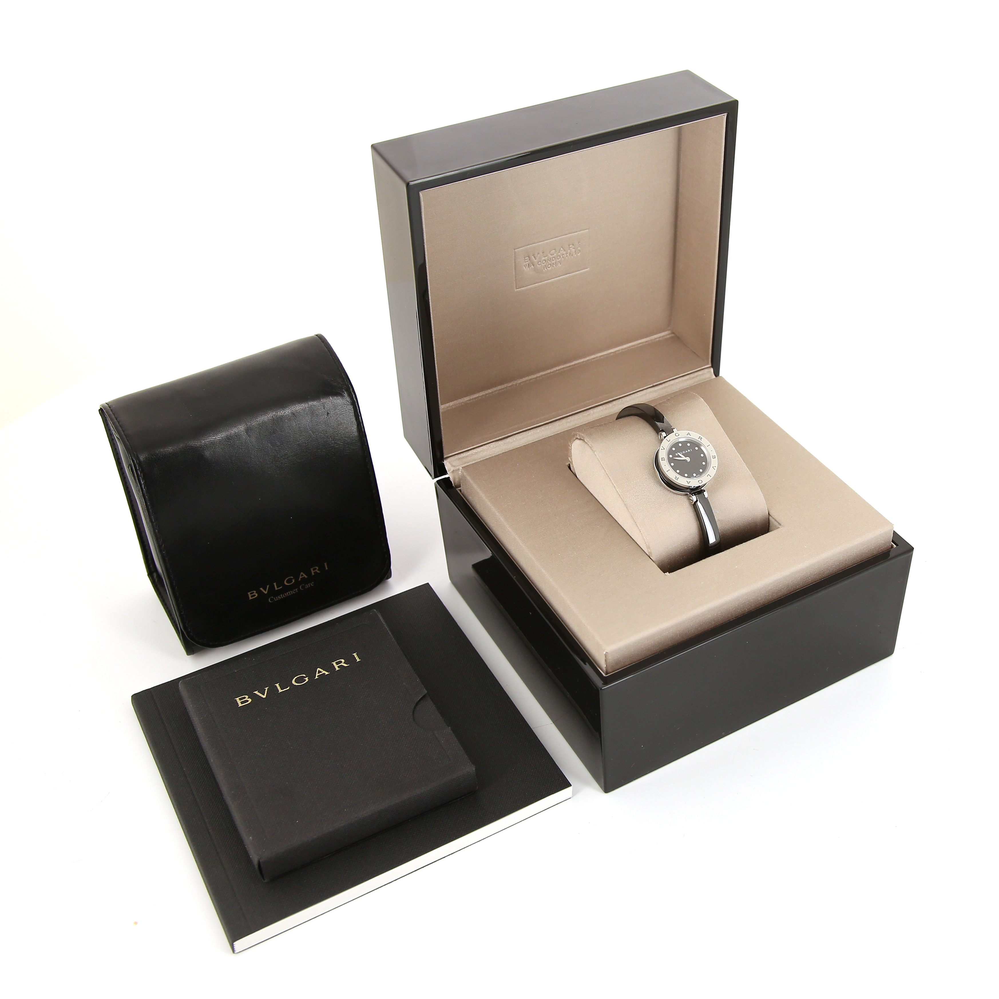 Reloj Bulgari B.Zero1 de acero y cerámica negra Ref :  BZ 23 SC Circa  2015 - Detail D2