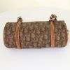 Dior Romantique handbag in brown monogram canvas and brown leather - Detail D4 thumbnail