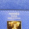 Bolso de mano Hermes Kelly 25 cm en cuero epsom azul eléctrico - Detail D4 thumbnail