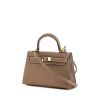Hermes Kelly 20 cm small model handbag in etoupe epsom leather - 00pp thumbnail