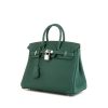 Hermes Birkin 25 cm handbag in malachite green togo leather - 00pp thumbnail