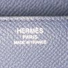 Pochette Hermès Cherche Midi in pelle Epsom blu - Detail D3 thumbnail