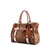 Shopping bag Louis Vuitton in tela monogram marrone e pelle marrone - 00pp thumbnail